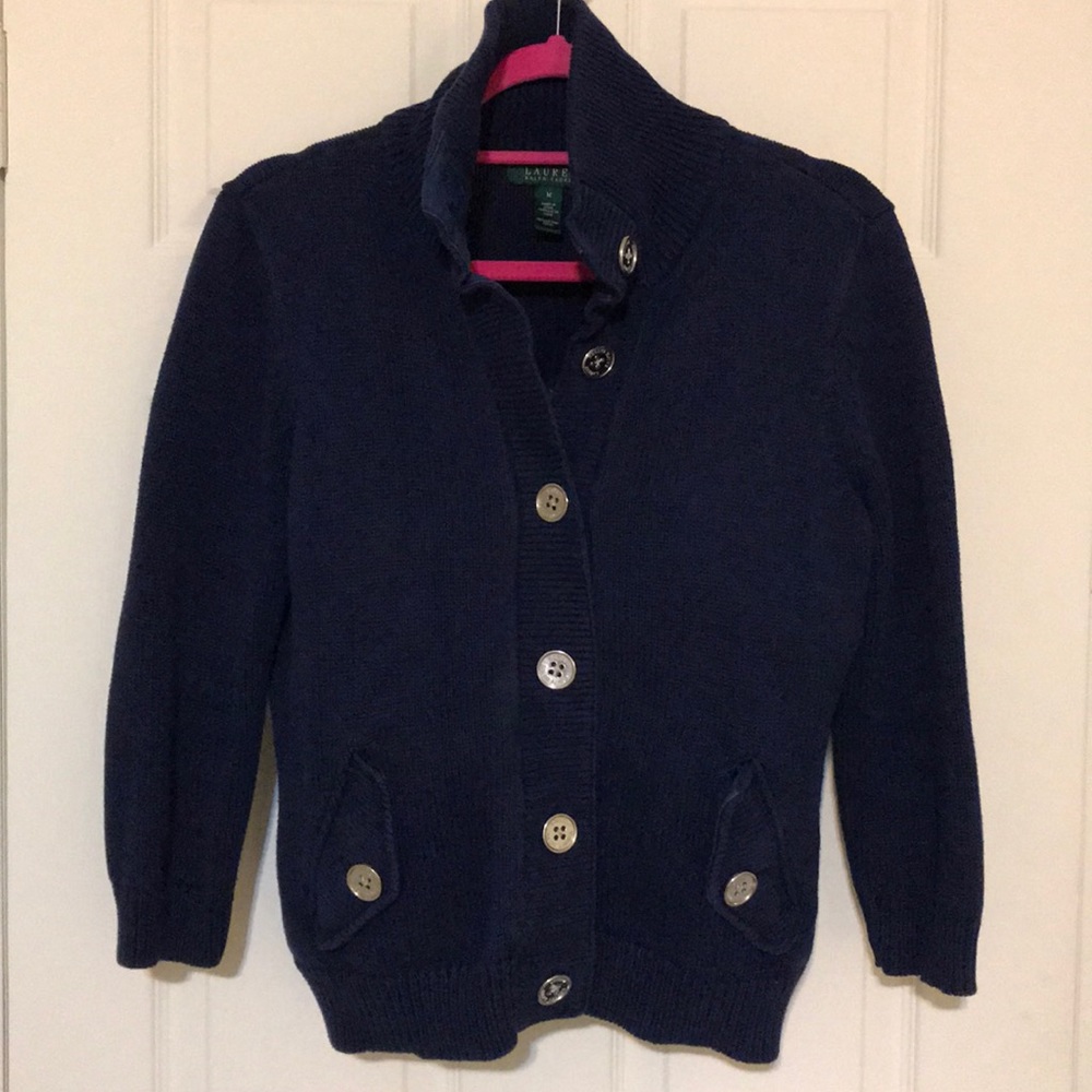 Lauren by Ralph Lauren Navy Blue Sweater